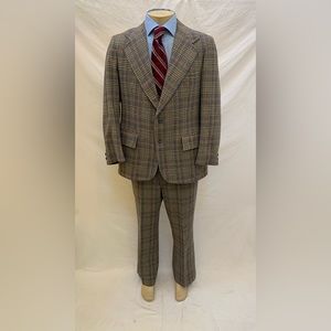 VTG Unbranded Men’s Size 44R Blazer & 38x28.5 Pants Multicolored 2pc Suit